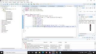 Write a java program to test an array list is empty or not