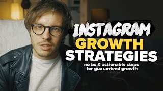 3 Guaranteed INSTAGRAM GROWTH Strategies