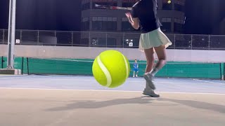 테린이 랠리연습 기록🎾 어느덧 1년차 테니스브이로그,,갈 길이 멀다