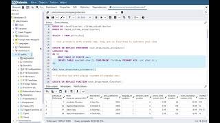 PgAdmin PosrgreSQL query using SQL and PLPGSQL Trigger Functions