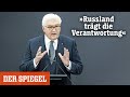 Steinmeier mit klarer Botschaft an Putin: »Russland trägt die Verantwortung« | DER SPIEGEL