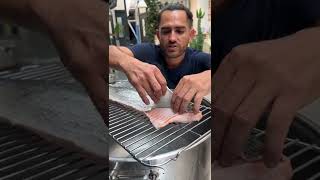 Easiest way to remove fish skin 😲