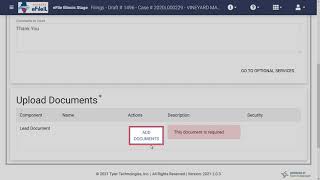 OFS EFSP How to File into an Existing Case Cook County