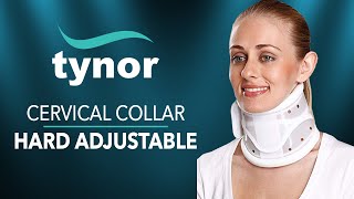 How to wear Tynor Cervical collar Hard Adjustable for perfect fit \u0026 rigid immobilization of the neck