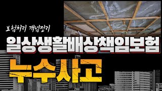 일상생활배상책임보험 개념정리 누수사고 | 누수보험청구