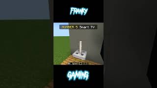 How to make smart tv in Minecraft #short