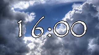 16 Minute Timer | Sky Clouds | NO Music