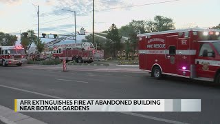 Albuquerque Fire Rescue responds to building fire near Botanic Gardens