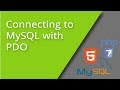 PDO Connections to MySQL from PHP