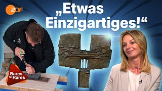 Plinthe für Plastik: Susannes Ikarus-Skulptur sucht festen Halt beim Steinmetz | Bares für Rares