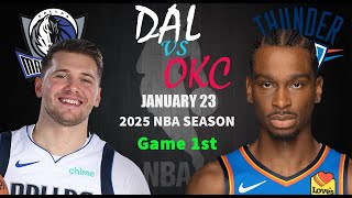 Oklahoma City Thunder vs Dallas Mavericks 1st QTR Game Highlights | NBA Season Jan 23, 2025