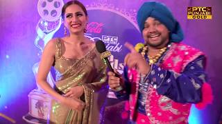 Sargun Mehta having fun at RED CARPET | PTC Punjabi Film Awards 2017