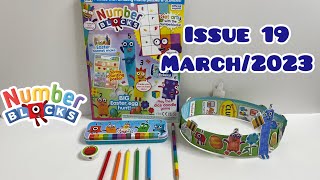 NumberBlocks magazine, issue 19, March/2023 with a Super stationary Set😊💙 #numberblocks #cbeebies