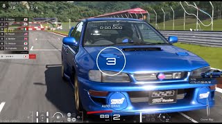 PS5/VR2「グランツーリスモ 7」スバル インプレッサ 22B-STi'98/京都ドライビングパーク・雅4周/Sunday Cup/1位＆ファステストラップ＆CLEAN RACE BONUS