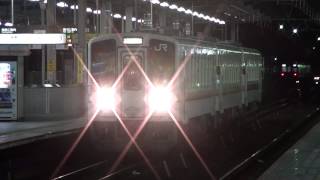 キハ11形　三重連　岐阜駅発車／Kiha 11 type start running at Gifu station