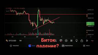 БИТОЧЕК: пробитие ниже линии шеи #market #crypto #криптопрогнозы #крипто #cryptocurrency #trading