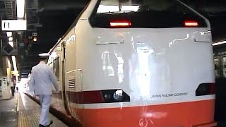 【車内放送】特急きぬがわ5号（485系　日光チャイム　自動＋肉声放送　新宿発車前）