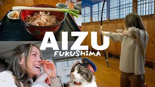 AIZU, FUKUSHIMA! Samurai training, Lover’s Cat Station, local food, Ouchijuku EPISODE 2 [日本語CC]