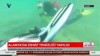 Alanya'da Deniz Temizliği Yapıldı