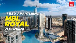 Spacious 1 Bed Apartment in MBL Royal, JLT - Dubai