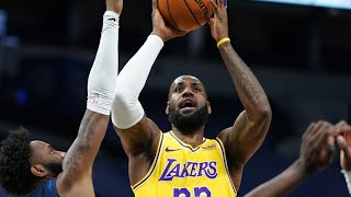 LeBron 30 Pts vs Rookie Anthony Edwards 28 Pts! 2020-21 NBA Season