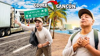 Viaje a Cancun en Menos de 24 Hrs ⏰(Sin Dinero)