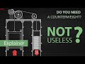 Why does the elevator need a counterweight?