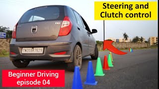 Tips for Steering and Clutch Control in car driving | Beginner car driving 04 | Birlas Parvai