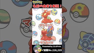 ポケモン名の由来『マグマッグ・マグカルゴ』 #Shorts