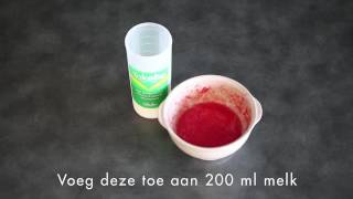 Yokebe shake met verse aardbeien