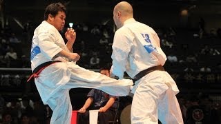 【新極真会】 第45回全日本空手道選手権大会　男子1回戦21  酒井瑞樹　 vs.  工藤雄太　SHINKYOKUSHINKAI KARATE