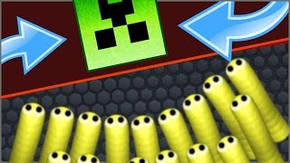 SLITHER.IO | NEW Slither.io Hack / Mod EXPLODING CREEPER MINECRAFT SKIN