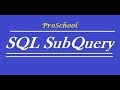 26. SQL SUBQUERY with SELECT