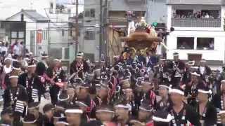 2013 岸和田だんじり祭 こなから坂 １番 北町   video vita　facebook