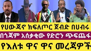 የሀውጃኖ ክፍለጦር ጀብድ በሀብሩ! በጎጃም አሰቃቂው የድሮን ጭፍጨፋ! የእለቱ ዋና ዋና መረጃዎች