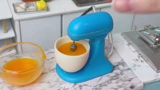 Mini Cooking Taiyaki Recipe at Miniature Kitchen Using Real Working Mixer