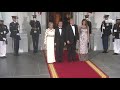 The Arrival of the President of France and Mrs. Macron to the State Dinner
