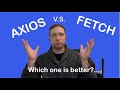 AXIOS VS FETCH | WHICH IS BETTER?