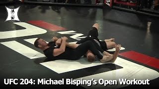 UFC 204: Middleweight Champ Michael Bisping Works Out For Fired Up Fans Before Hendo Rematch