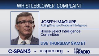 LIVE: Acting DNI testifies on whistleblower complaint before House Intelligence Cmte