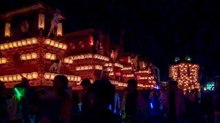 2018 西条祭り　後夜祭　神拝小学校前