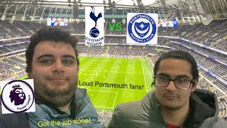 Tottenham VS Portsmouth Vlog! We got there in the end! Great support from Portsmouth!