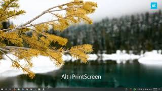 How to screenshot the active window on Windows 10
