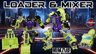 Mecha Invasion GLA-01 Loader \u0026 GLA-02 Mixer (AKA Scrapper \u0026 Mixmaster)