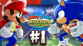 Mario & Sonic at the Rio 2016 Olympic Games - Wii U - Part 1 Mario, Sonic, Amy, & Peach