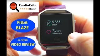 Fitbit Blaze Review. An in-depth look at this popular Fitness Tracker with wrist based heart rate