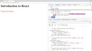 How React works (without JSX)