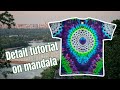 Detail tutorial on #tiedye mandala