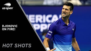 Djokovic Plays Jaw-Dropping Point! | 2021 US Open