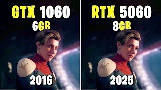 GTX 1060 vs RTX 5060 - How Much Performance Improvement? (GDDR5 to GDDR7)